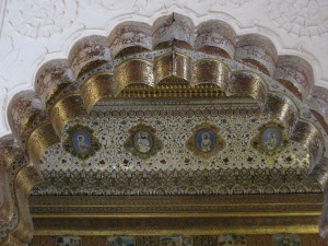 Gold Filigree Work Inside the Palace at Mehrangarh Fort