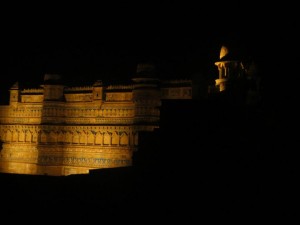 Gwalior Fort at Night View