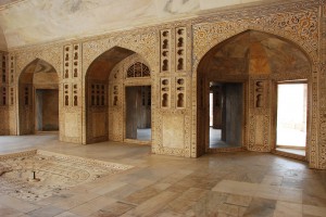 Inside of Agra Fort