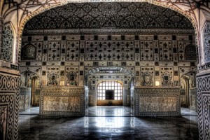 Inside of Agra Fort Sheesh Mahal