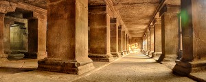 Inside of Pataleshwar Cave Temple