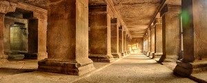 Inside of Pataleshwar Cave Temple