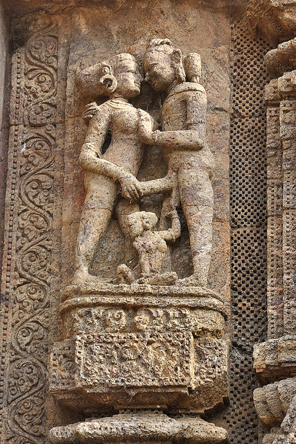 india temple Erotic sculpture