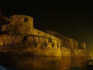 Night View at Agra Fort