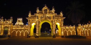 Night View of Mysore Palace