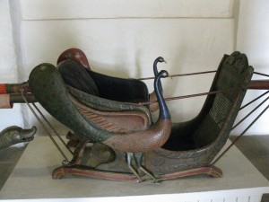 Wooden Palanquin at Mehrangarh Fort Museum