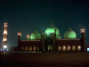 Badshahi Mosque at Night