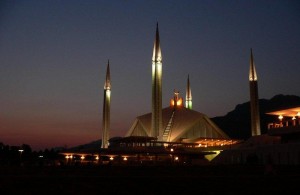 Faisal Mosque at Night