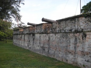 Inside Fort Cornwallis