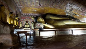 Inside View of Dambulla Cave Temple