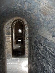 Inside of Tower on Great Wall of China
