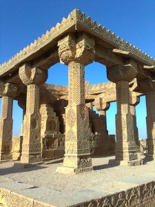 Interior of Chaukhandi Tombs