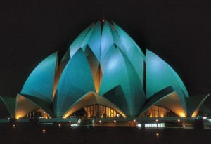 Lotus Temple at Night