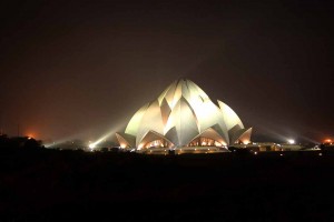 Night View Lotus Temple