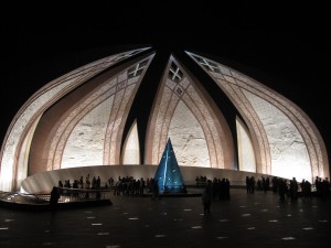 Pakistan National Monument at Night