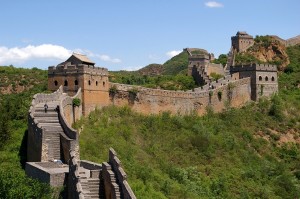 Side View of Great Wall of China