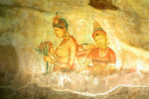 Sigiriya Fresco Sacred Fort Inside