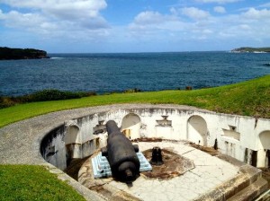 Inside of Bare Island Fort