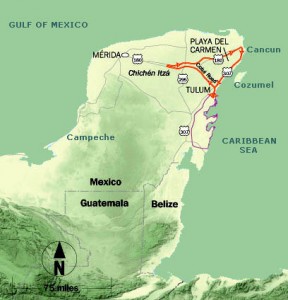 Chichen Itza Map