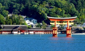 High Tide in Itsukushima Shrine