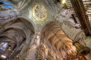 Inside Burgos Cathedral Top View