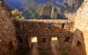 Interior of an Inca Building Trapezoidal Windows