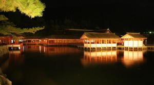 Night View of Itsukushima Shrine