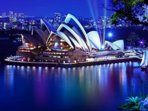 Night View of Sydney Opera House