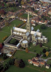 Aerial View of Salisbury Cathedral
