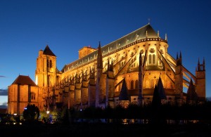 Bourges Cathedral at Night
