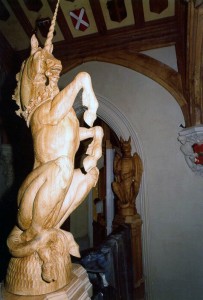 Carved Unicorn Inside Windsor Castle
