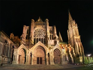 Chartres Cathedral at Night