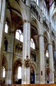 Inside of Bourges Cathedral