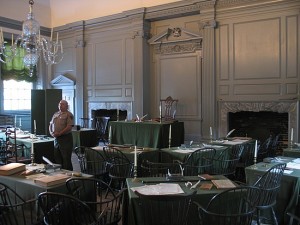 Inside of Independence Hall