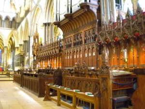 Inside of The Cathedral Choir Stalls