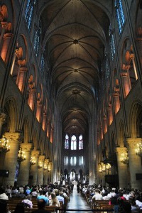 Interior of Notre Dame de Paris