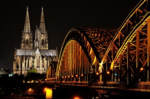 Night View of Cologne Cathedral