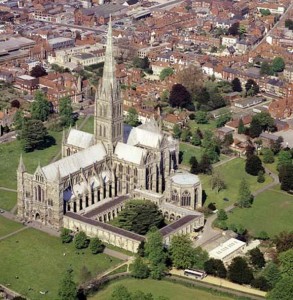 Salisbury Cathedral Ariel View