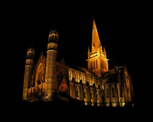 Salisbury Cathedral at Night