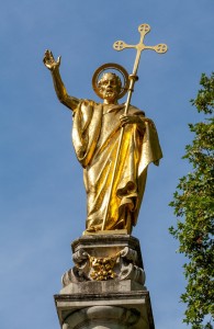 The Gilt Statue at the Top of St Paul's Cathedral