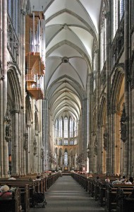 The Nave Looking East Inside the Cathedral