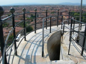 Top of the Leaning Tower of Pisa