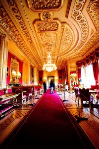 Windsor Castle Crimson Drawing Room Inside