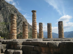 Columns of the Temple of Apollo at Delphi