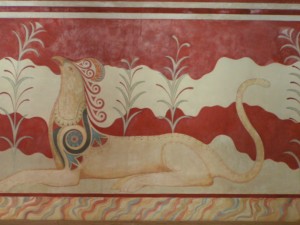Knossos Frescoes in Throne Palace