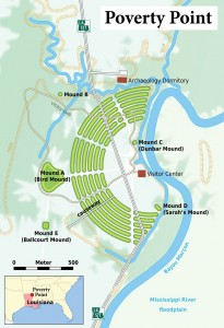 Monumental Earthworks of Poverty Point Map