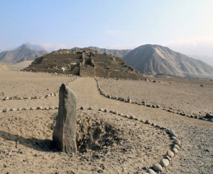 The Monolith Huanca in Caral