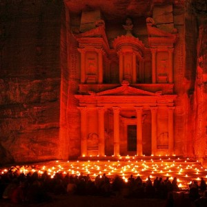 Treasury of Petra at Night