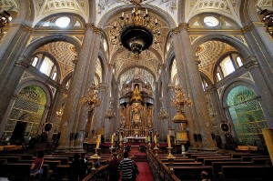 Interior of Puebla Cathedral