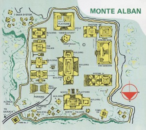 Monte Alban Map